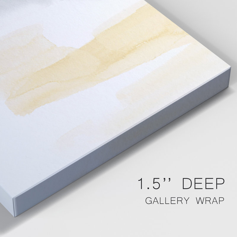 «Whispering Wind II» - Toile tendue avec châssis de qualité supérieure - Prêt à être accroché, H 27 po x l 54 po x P 1 po