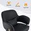 Chaise pivotante inclinable avec base carrée en métal-1376216791