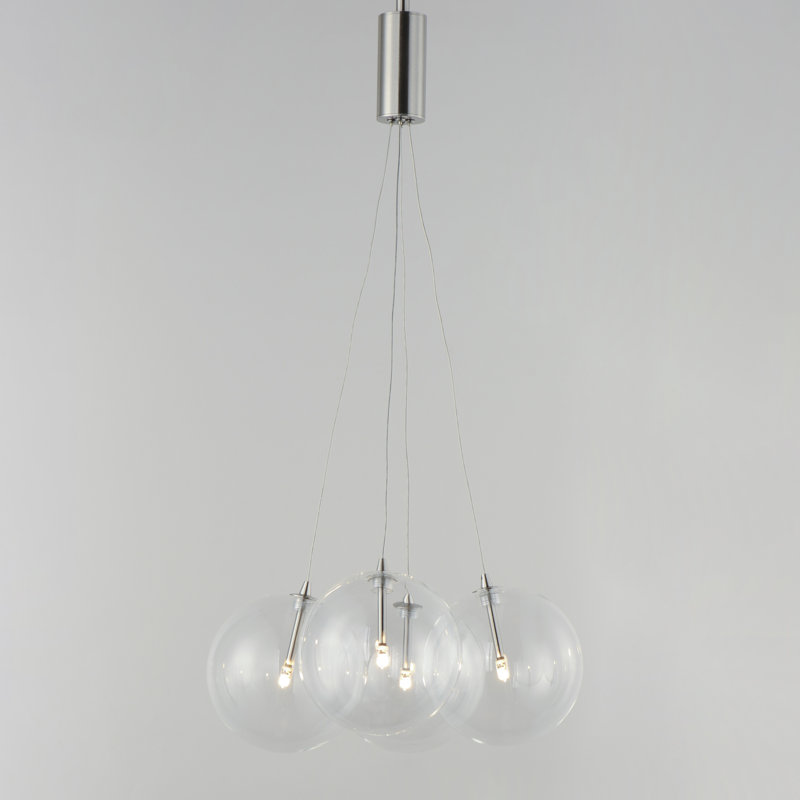 Celica 4 - Light Cluster Pendant, Satin Nickel
