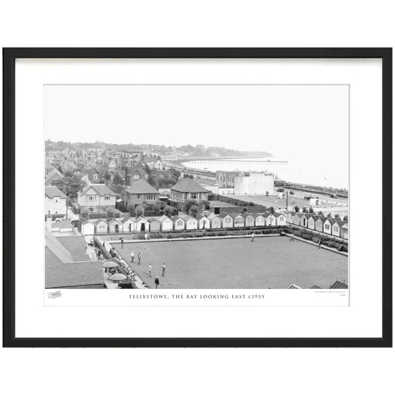 Felixstowe, The Bay Looking East C1955 by Francis Frith - Single Picture Frame Print, 28cm H x 36cm W x 2.3cm D