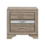 Table de chevet avec finition naturelle Ryder