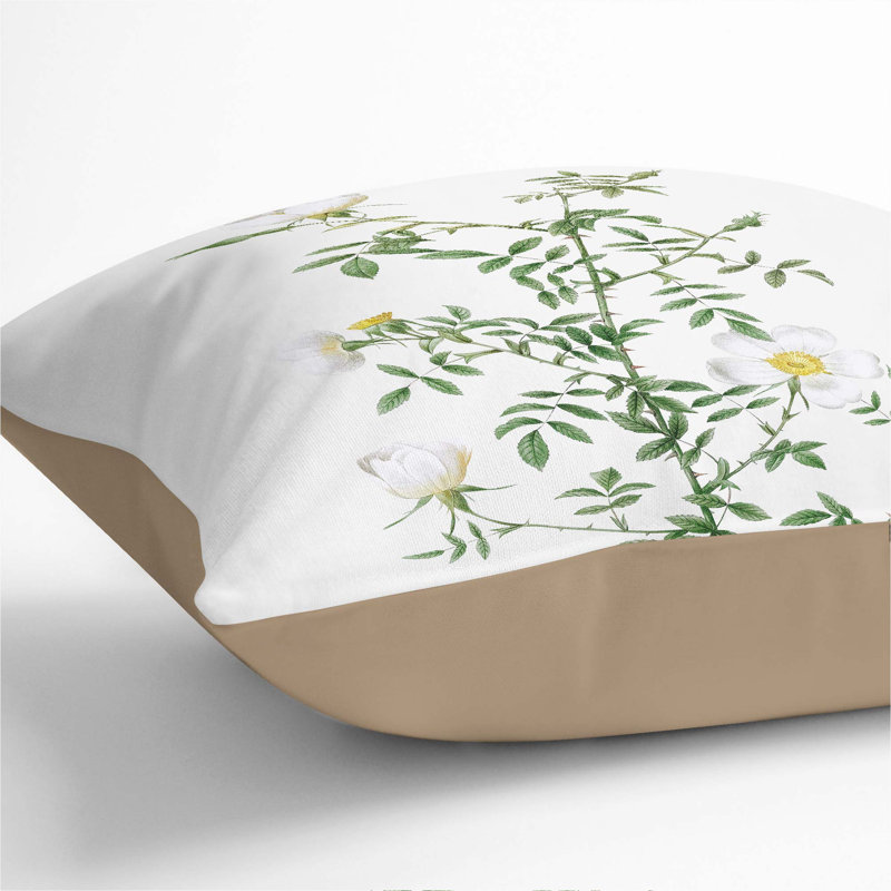 Square Throw Cushion, Stone, 40cm H x 40cm W x 15cm D
