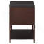Table d'appoint 2 tiroirs avec tablette Tova