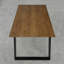 Ajahni Oak Metal Base Dining Table-635181025-635181026