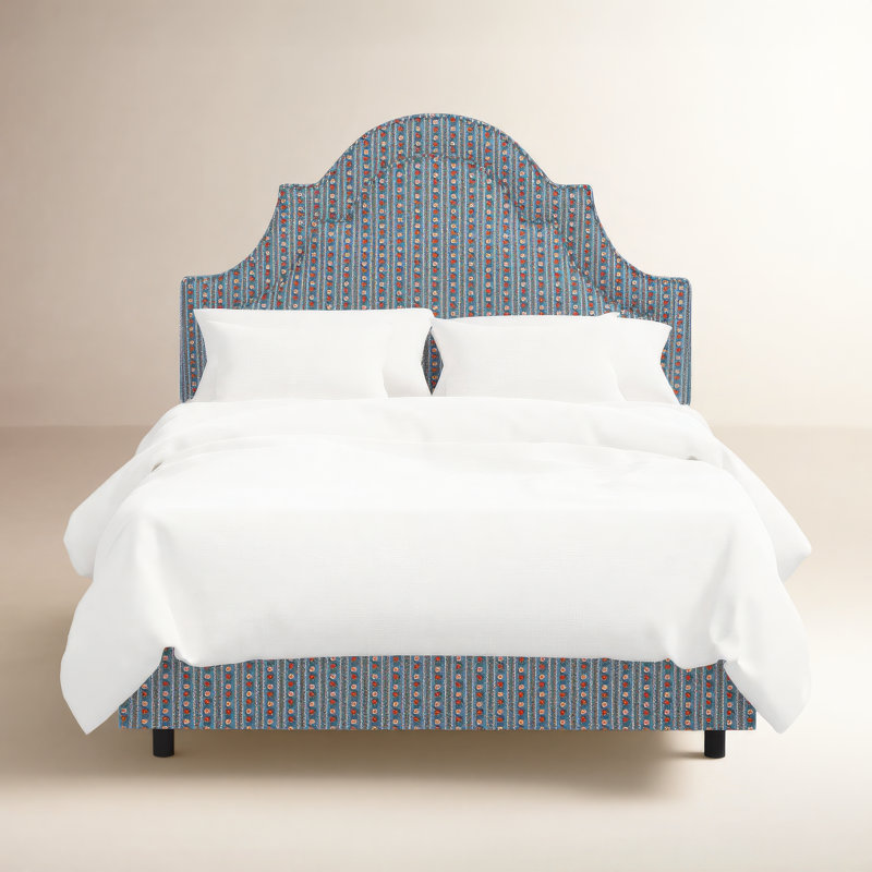 Marion Bed In Delphine Slate, Delphine Slate, Full