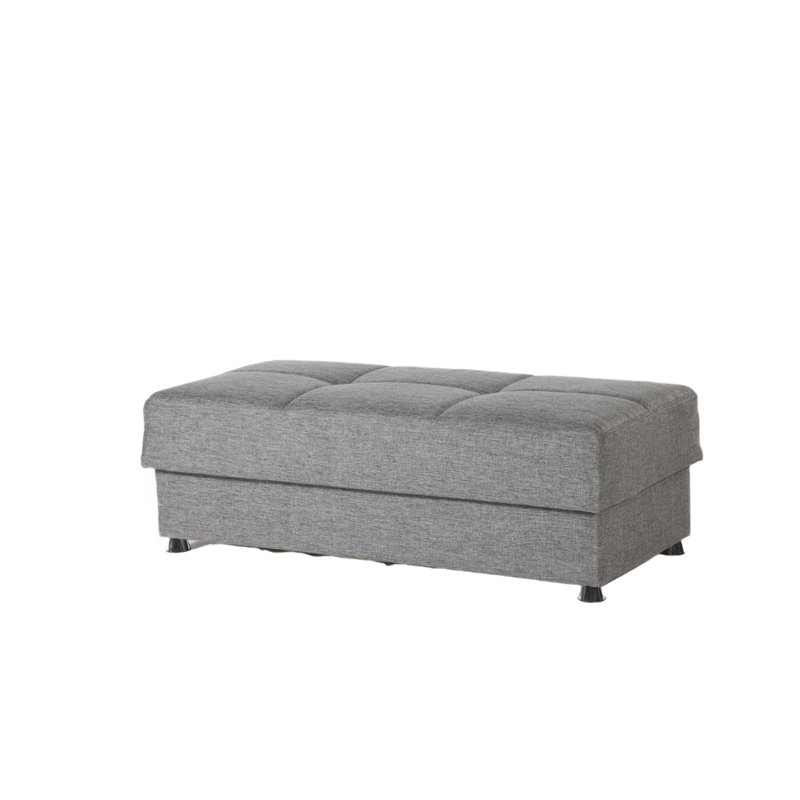 Shirline Upholstered Ottoman, Gray