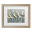 Art mural encadré - Décoration murale Norman Wyatt «Shore Birds I» avec cadre mat - Art du salon, de la cuisine et de la salle de bain - 11 x 14-1385024689-1385024688