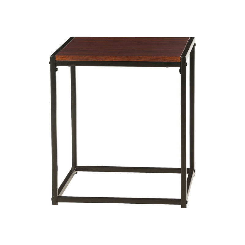Vroman Sled End Table, Dark Walnut