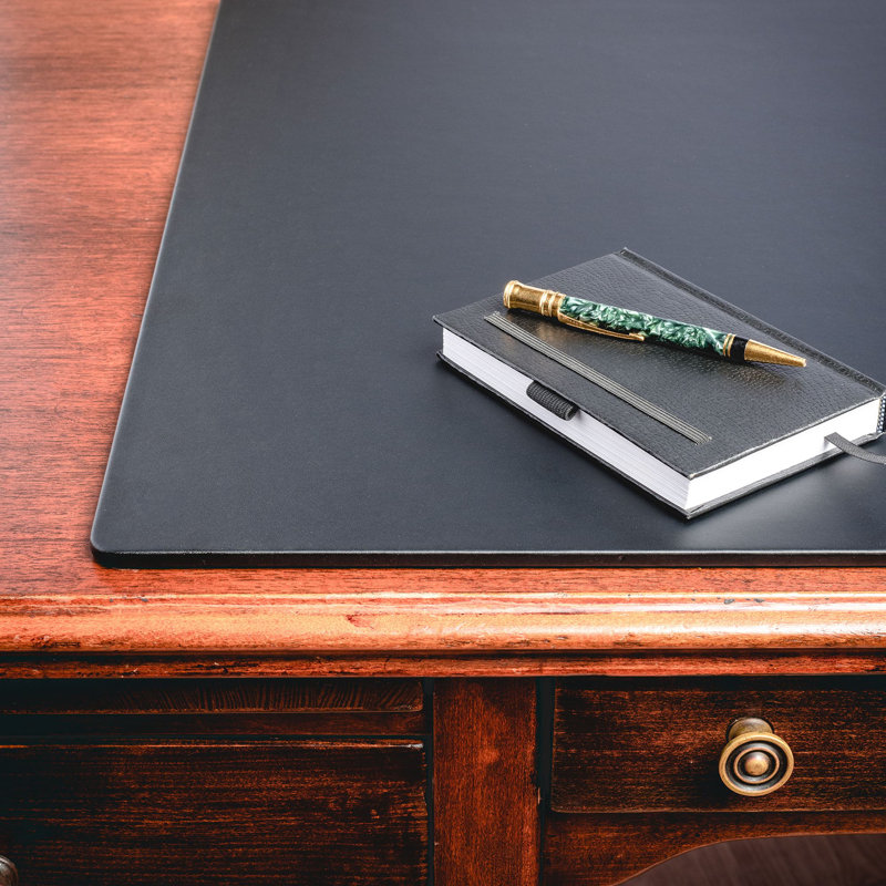 Faux Leather Desk Pad, 38" W x 24" D