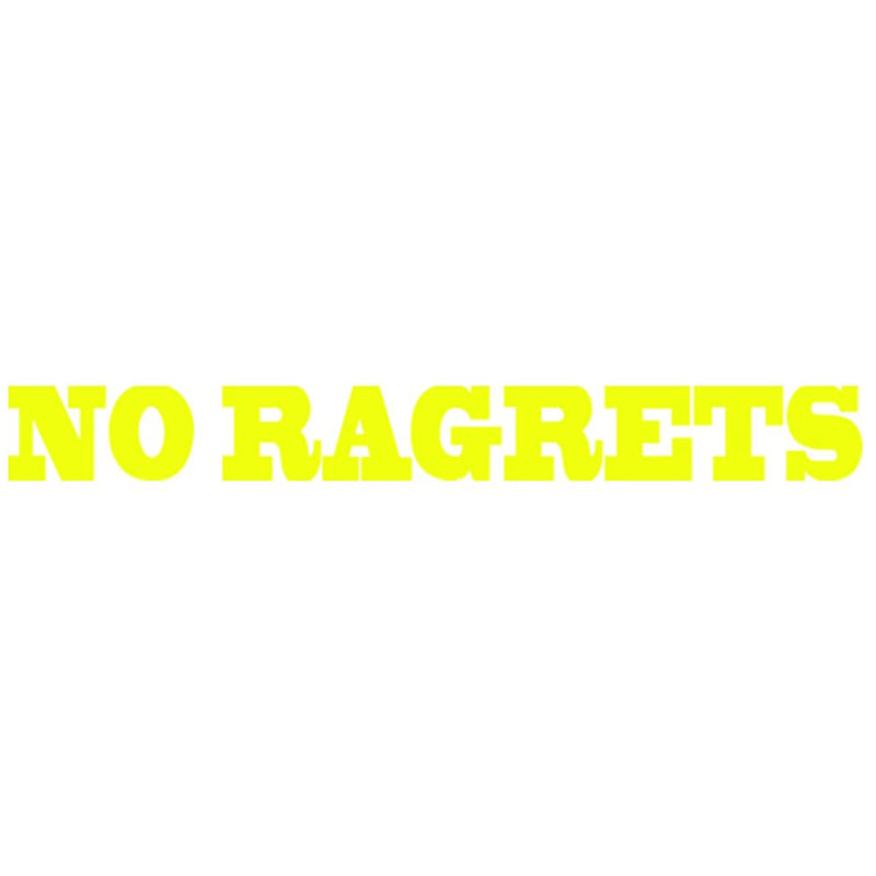 Text & Numbers Window Decal, Yellow