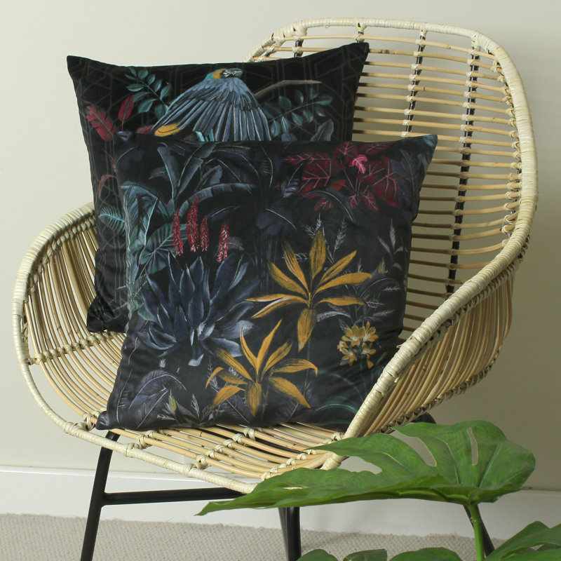 Floral Square Cushion Cover