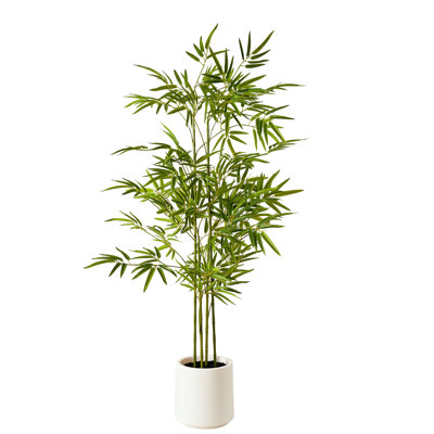Realistic Artificial Bamboo Tree Faux Plant for Home Decor, Indoor Living Room or Office - 60"