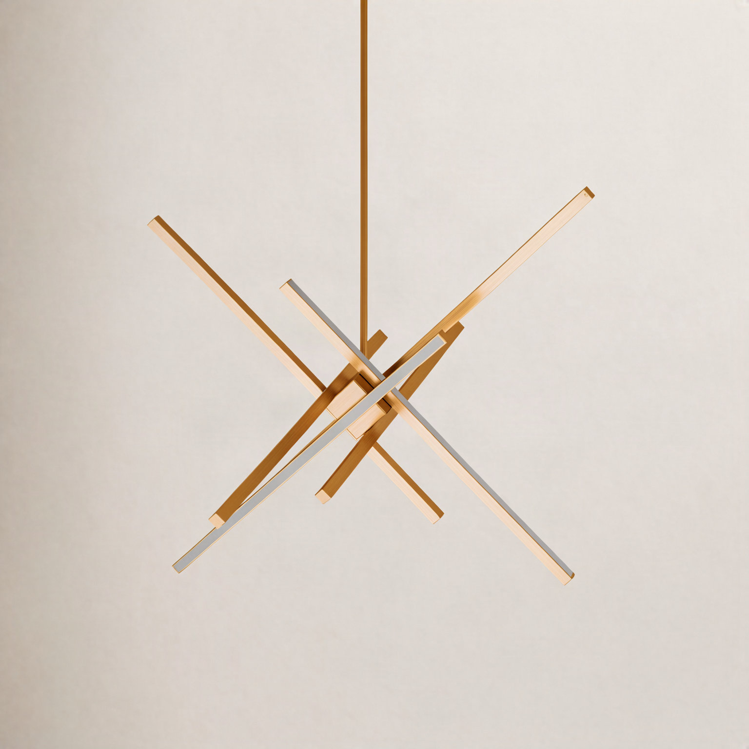 Rochelle 6-Light Chandelier, 39", Aged Brass