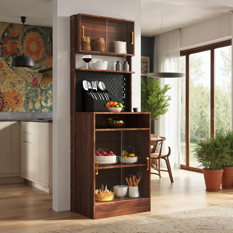 Buffet de cuisine 70,87 po H avec portes coulissantes