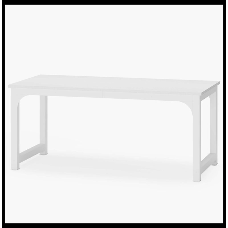 Table de conférence simple, bureau d'ordinateur de table de réunion rectangulaire, H 29,53 po x l 62,99 po x P 31,5 po