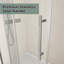 Porte de douche à cadre 44 x 48 po x H 44 po, double porte coulissante en verre pour salle de bain avec verre trempé transparent de 1/4 po (6 mm) pour douche à l'italienne, facile à nettoyer, chromé-123612040