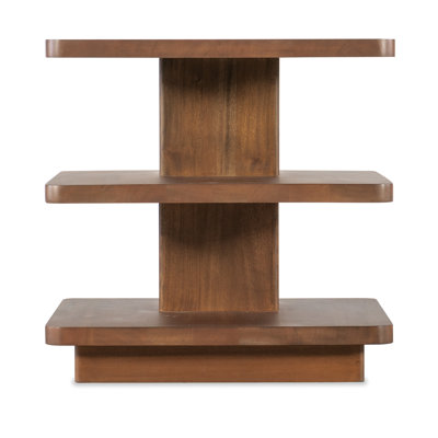 Burrow Solid Wood Top End Table with Storage