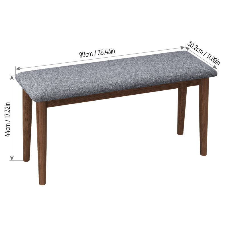 Banc rembourré en mousse Helf