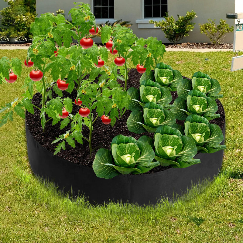 Heavy Duty Thickened Plant Grow Bags, 11" H x 35" W x 35" D