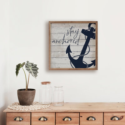 Stay Anchored Blue Whitewash
