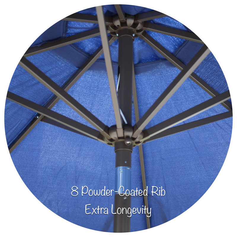 Parasol de marché 9 pi Vanderpool, Bleu marine