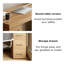 Bureau de direction en bois massif avec tiroirs Burlywood-1158660292-1158660295