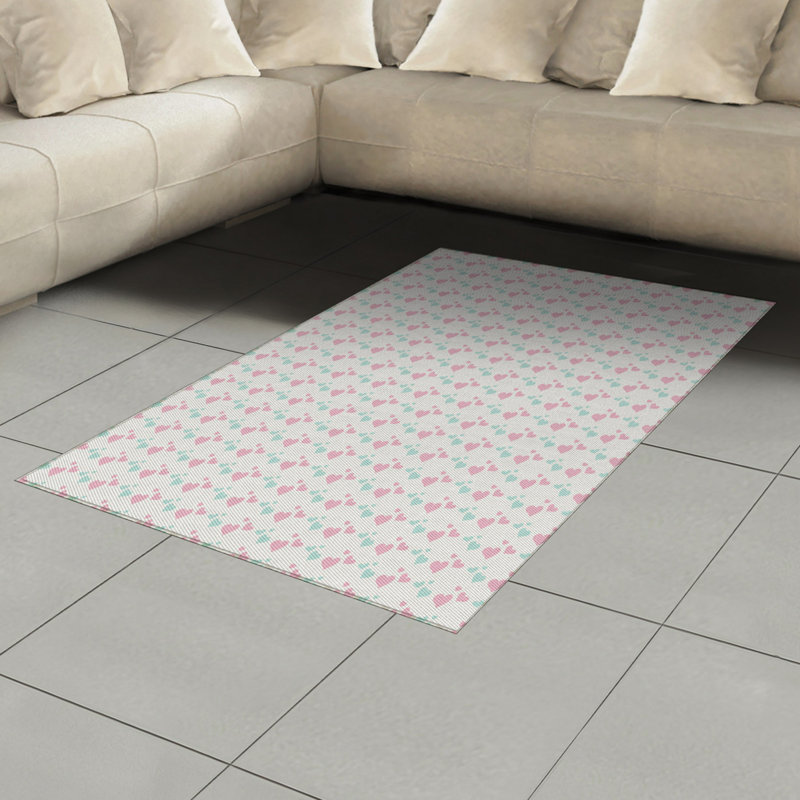 Love High Density Long Fiber Poly Threads Decorative Area Rug Carpet, Rectangle 4' x 5'8"