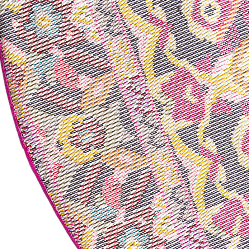 Tapis fuchsia Eddins, Rond 8 pi