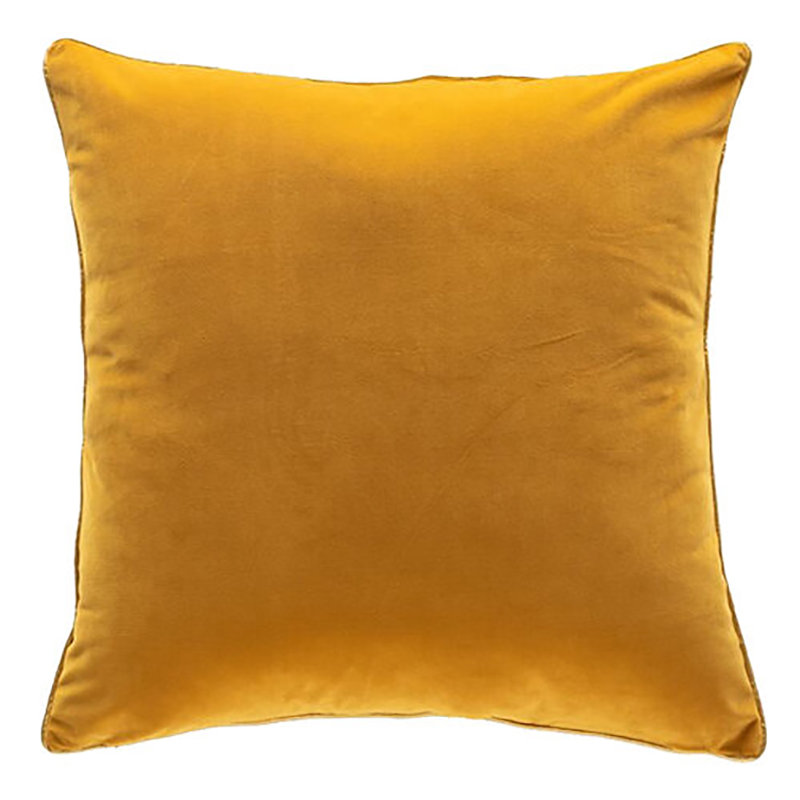 Noah Square Pillow Cover & Insert, Mustard/Gold