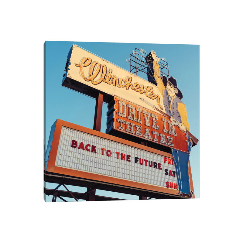 Winchester Drive In by Bethany Young - Print on Canvas, Wrapped Canvas, 45.72cm H x 45.72cm W x 3.81cm D