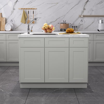 Armoire de base de lavabo avec tablette 33 po x l 24 po x P 24 po x H 34,5 po