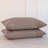 MooMee 100% Washed Cotton Pillowcases Linen Like Textured Breathable Soft-108202845-108202831