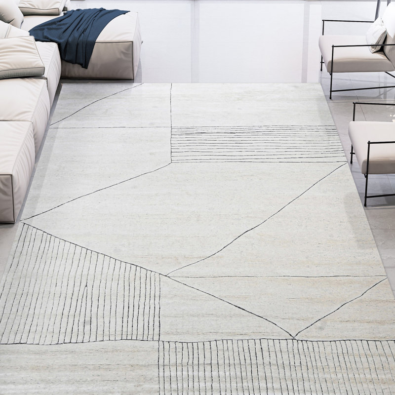 High-Quality Hand-Knotted Natural Area Rug