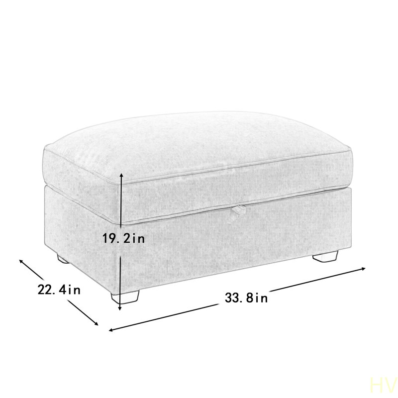 Repose-pieds multi-configurations pour salon et petits appartements, Noir