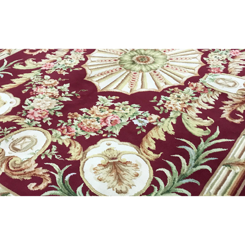 Savonnerie Wool Oriental Area Rug