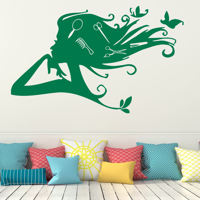 Décalcomanie murale salon, Vert