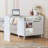 41"-79" Cloud Wave Extendable Sofa Bar Table Cabinet Behind Couch Pub Table with LED