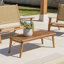 Garden Furniture Set 4 Seaters In Oiled Acacia