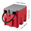 Réservoir de carburant portatif 58 gallons avec pompe de transfert 12 V 10,6 GPM rouge
