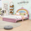 Lit en velours avec tiroir de rangement Moe Rainbow Dreams-1555405182