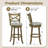 Swivel Bar Stools Set of 2, 30 Inch Bar Height Chairs w/Backrests and Wood Frame-128949373