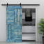 Porte de grange coulissante de style S brevetée sans quincaillerie d'installation (dalle de porte seulement) - Assemblage requis-50895754-86164002