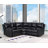 Annaira Faux Leather Reclining L-Shaped Sectional Symmetrical-1285732811