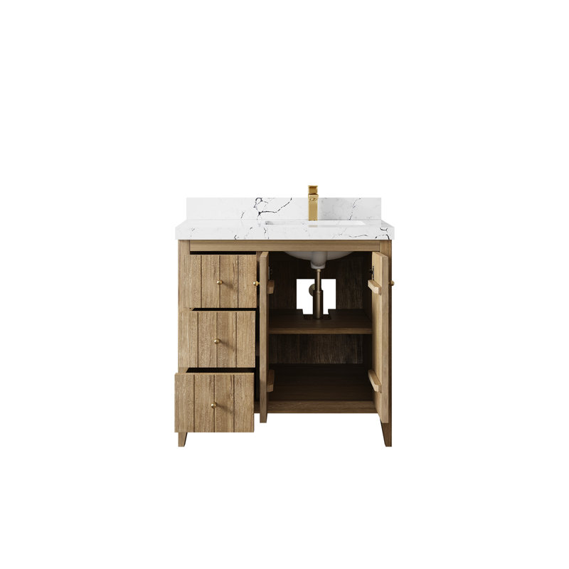 Teck d'Atlanta 22 po De salle de bain Quartz, Viola nuit