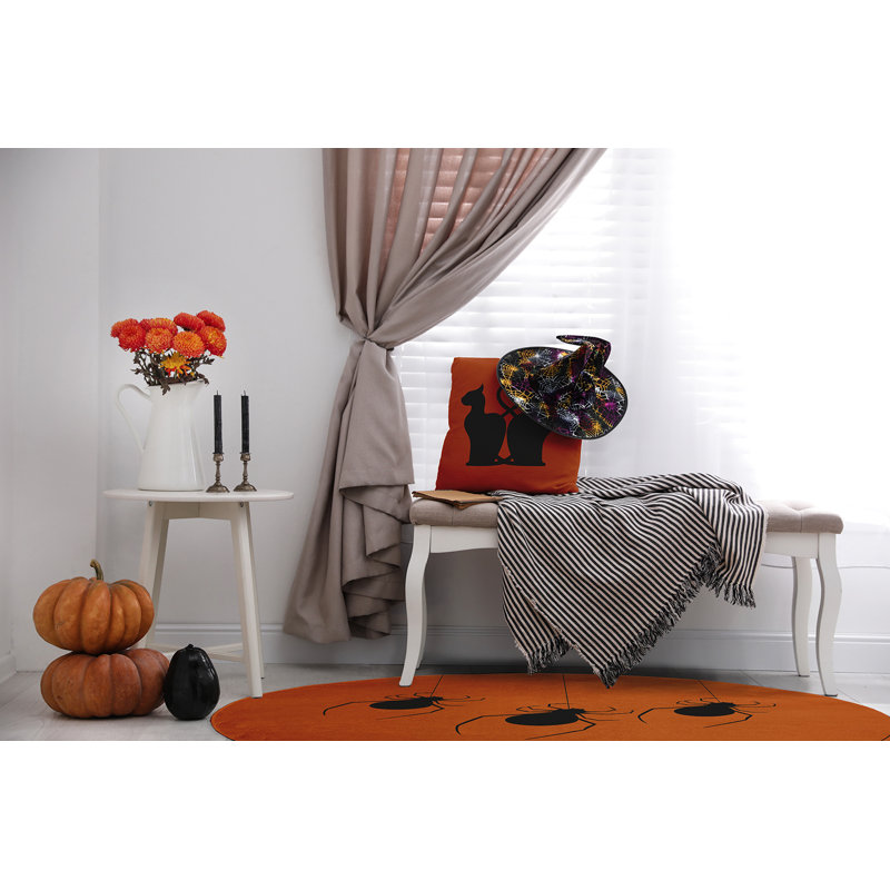 Dejahnae Chenille Indoor Rug, Round 5'