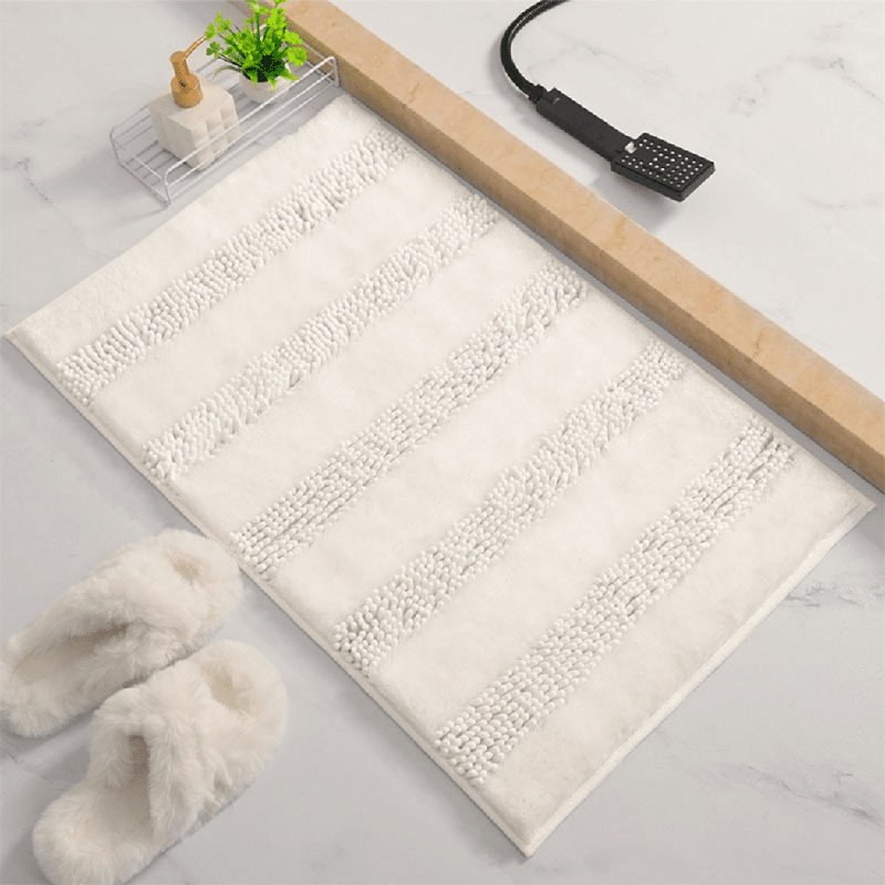 Tapis pour salle de bain Dedham (ensemble de 2), Blanc, 16 po x 24 po / 20 po x 31,5 po