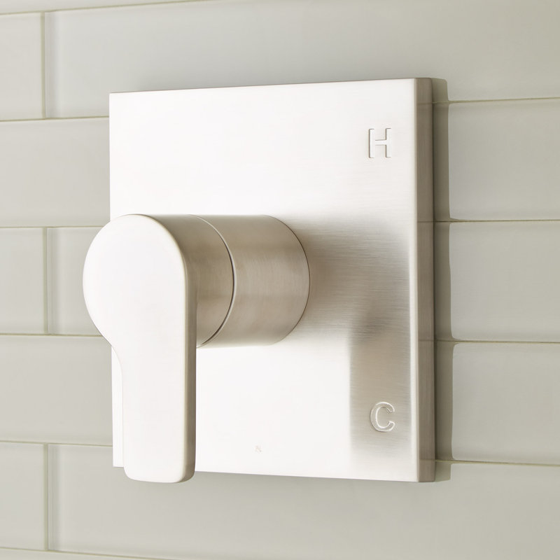 Valve de douche Hibiscus, Nickel brossé