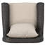 Chaise de patio avec coussin Melinda