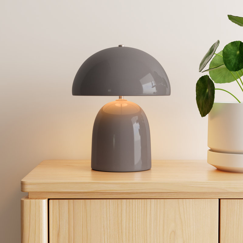 Hardacre Ceramic Table Lamp, Gloss Gray