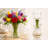 Zyra Clear Glass Gathering Vase
